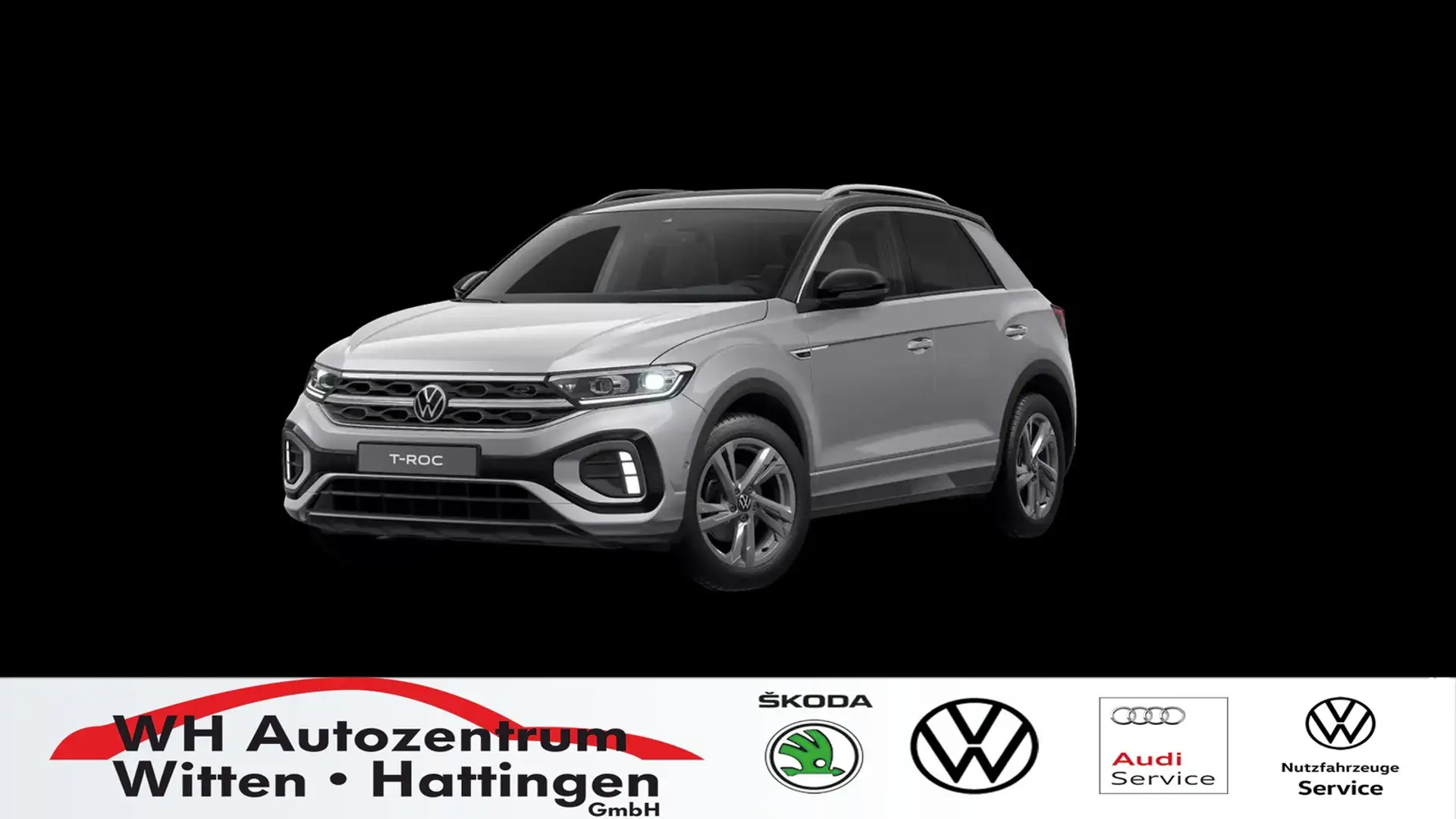 Volkswagen T-Roc 1.5 TSI DSG R-Line NAVI AHK REARVIEW GJ-REIFEN ... Silber - 1