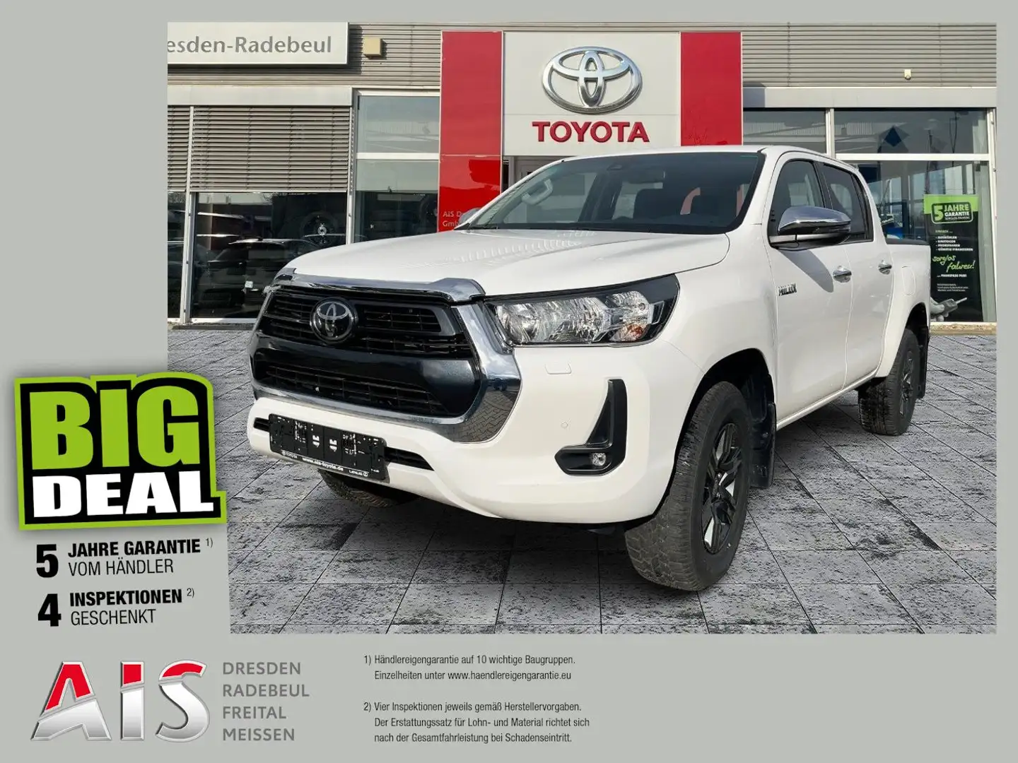 Toyota Hilux 2.8 D-4D Double Cab Comfort AHK*Nav*KAM*SHZ Weiß - 1