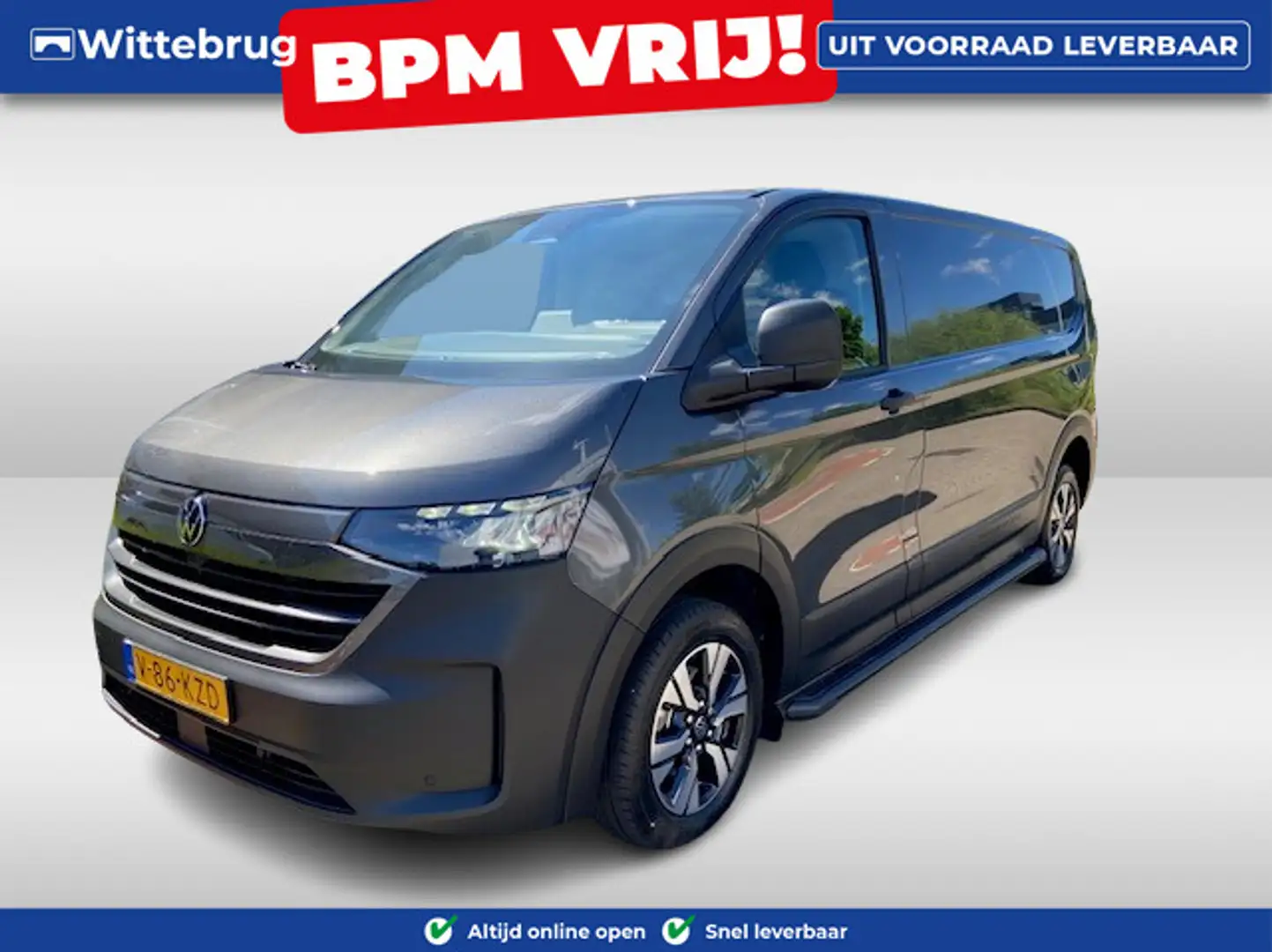 Volkswagen Transporter 2.0 TDI L2H1 30 PanAmericana 150 PK automaat Grijs - 1