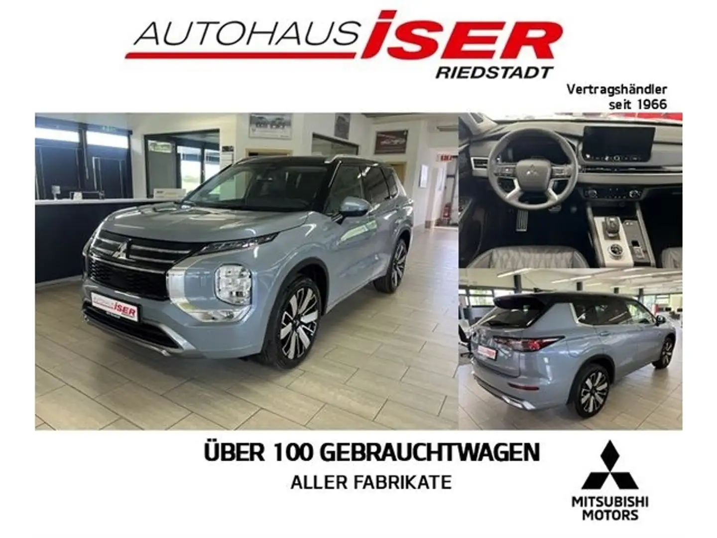 Mitsubishi Outlander PHEV TOP 2.4 4WD NAV Pano SHZ Klimasitze Gris - 1