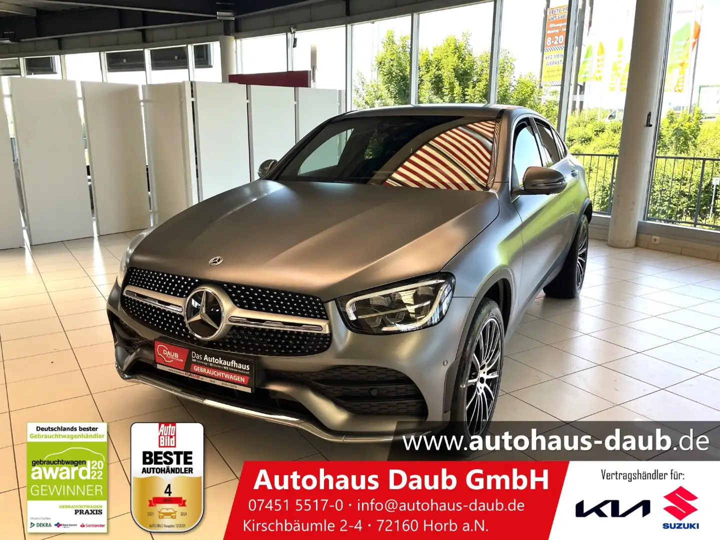 Mercedes-Benz GLC 300 GLC 300e 4Matic AMG-Line AHK schwenkbar+SHZ+PDC+ Gümüş rengi - 1