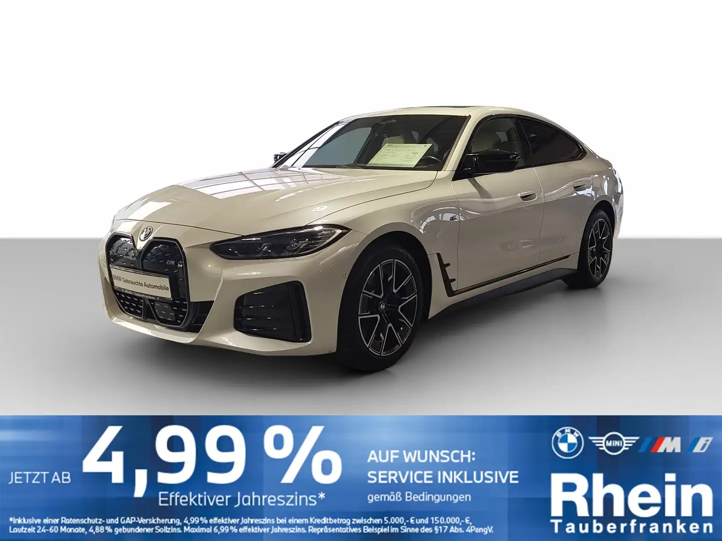 BMW i4 M50 Gran Coupé NaviProf*AHK*Glasdach*Parkass Weiß - 1