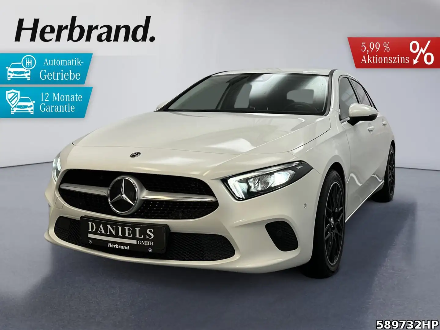Mercedes-Benz A 200 Progressive Rückfahrkamera LED MBUX 18Zoll Weiß - 1