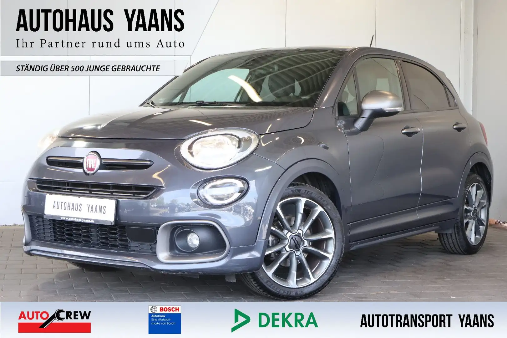 Fiat 500X Sport NAVI+BT+LANE+KEY+KAM+18" Grau - 1