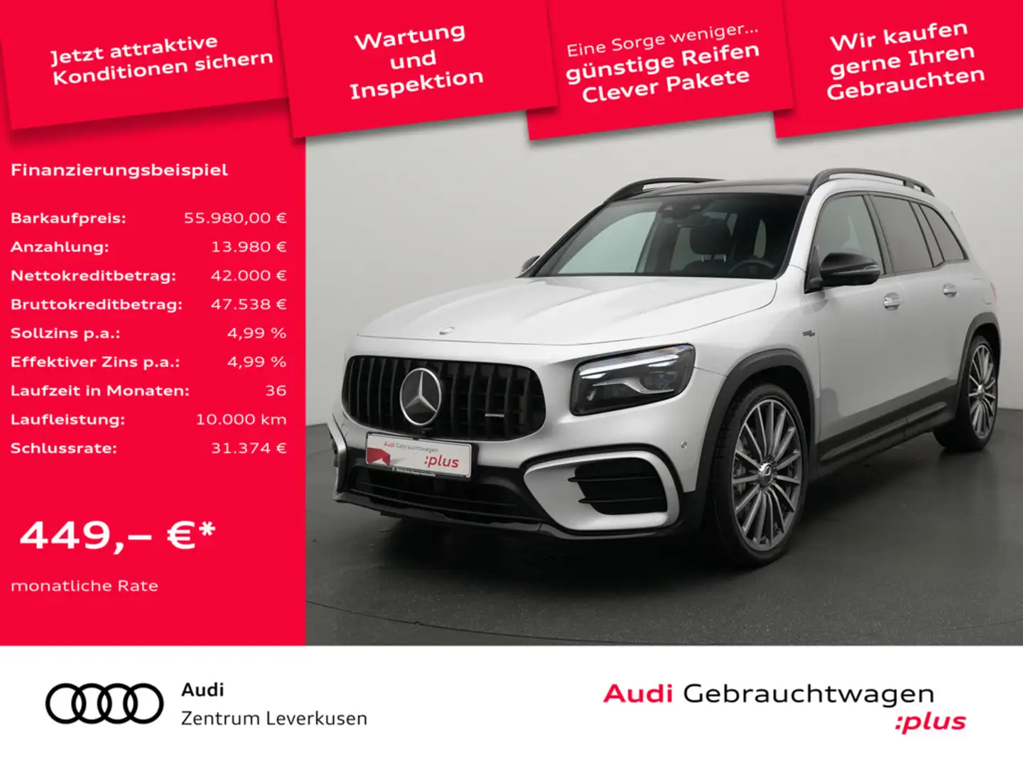 Mercedes-Benz GLB 35 AMG MEMORY VIRT DISTRONIC KAM 360° SHZ Schwarz - 1