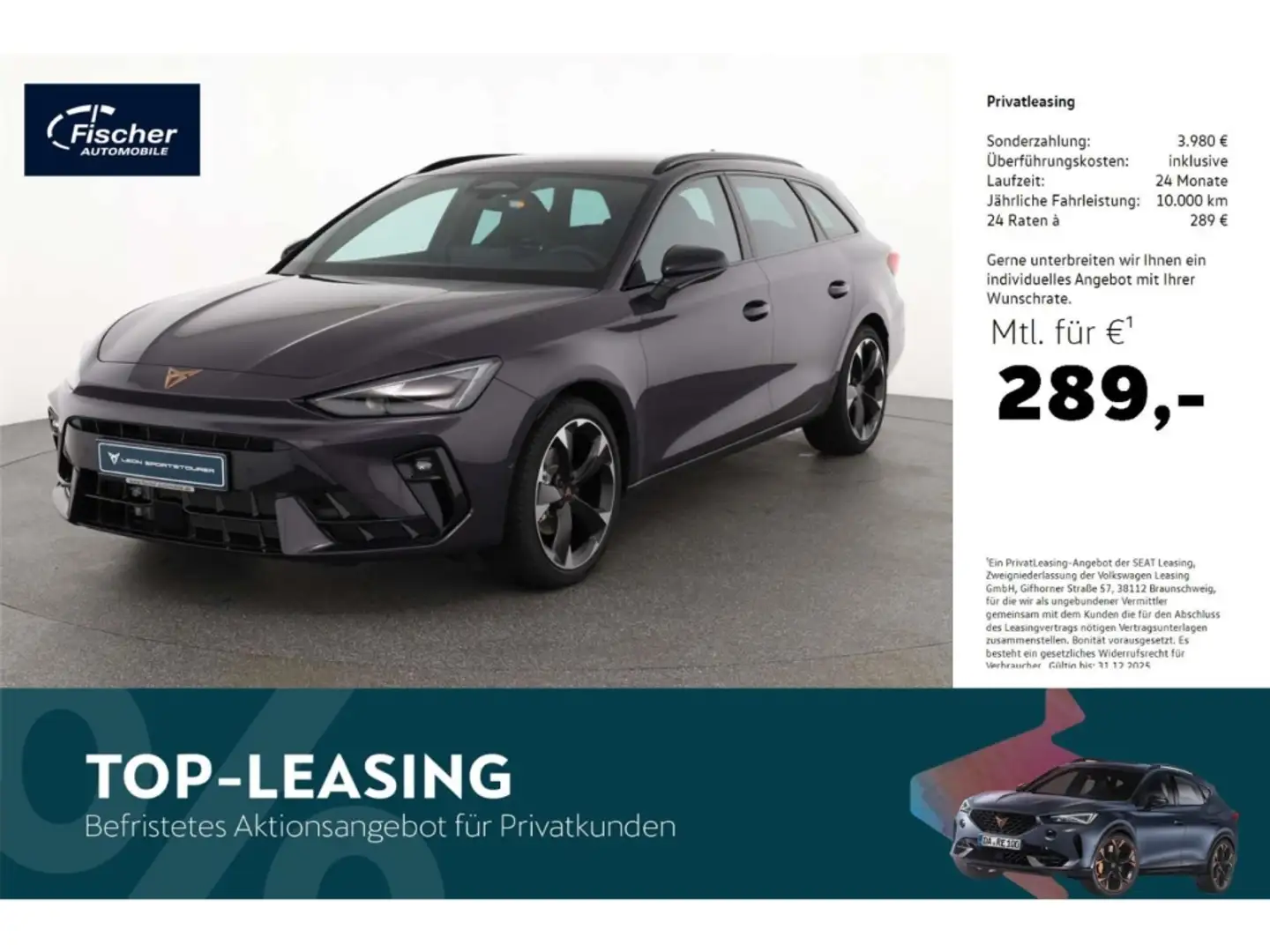 CUPRA Leon Sportstourer 1.5 eTSI Mauve - 1