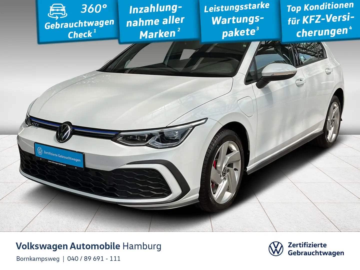 Volkswagen Golf GTE VIII 1.4 eHybrid GTE DSG Navi Sitzhzg LED Weiß - 1