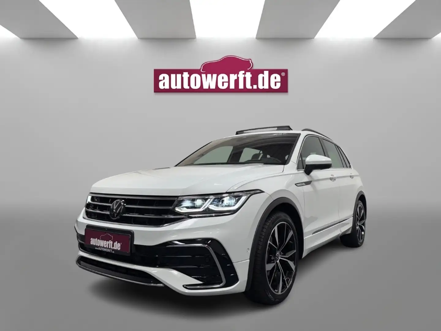 Volkswagen Tiguan 2.0 TDI DSG R LINE PANO AHK 360 CAM MATRIX 20Z HUD Weiß - 1