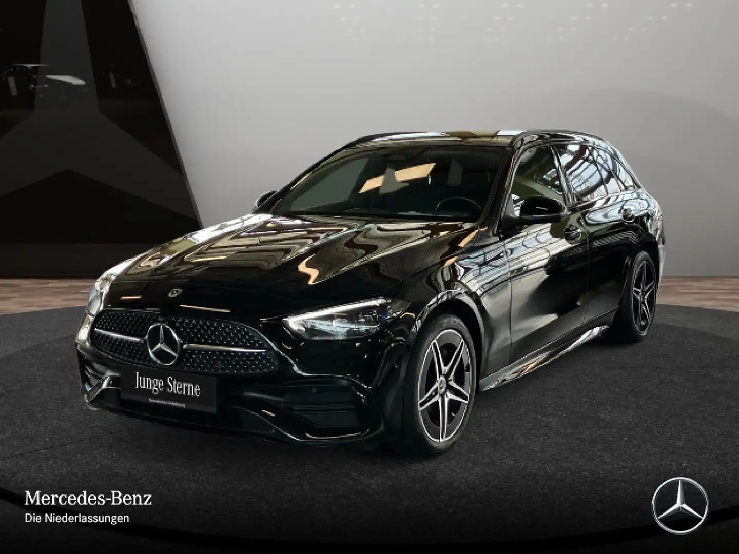 Mercedes-Benz C 300 e T AMG+NIGHT+360+TOTW+KEYLESS+9G Schwarz - 2