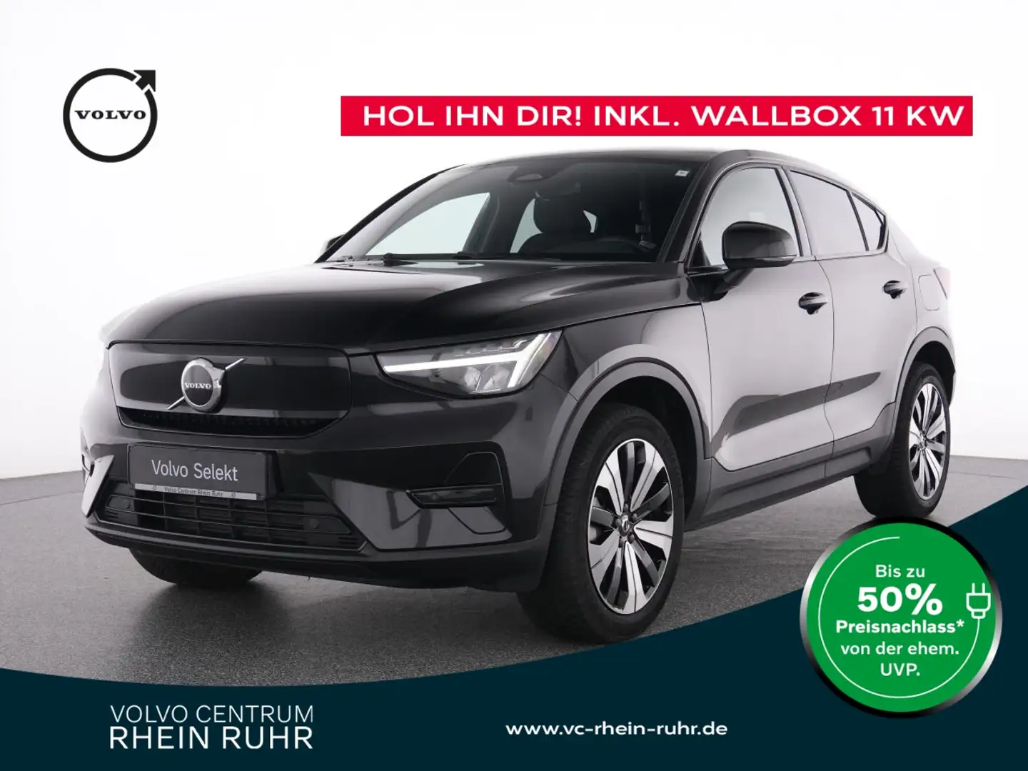 Volvo C40 PURE ELECTRIC Core +WINTERPAK+PANO+DAB+LED+19"+ Gris - 1