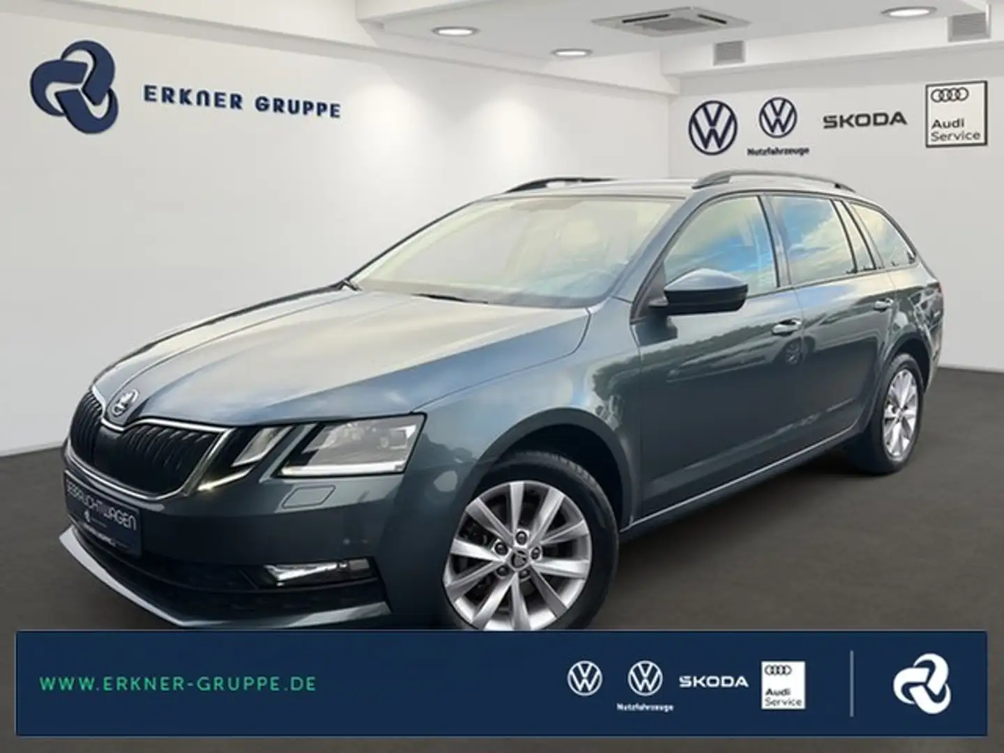 Skoda Octavia Combi 1.5TSI DSG Tour LED+ACC+AHK+NAVI+++ Gris - 1