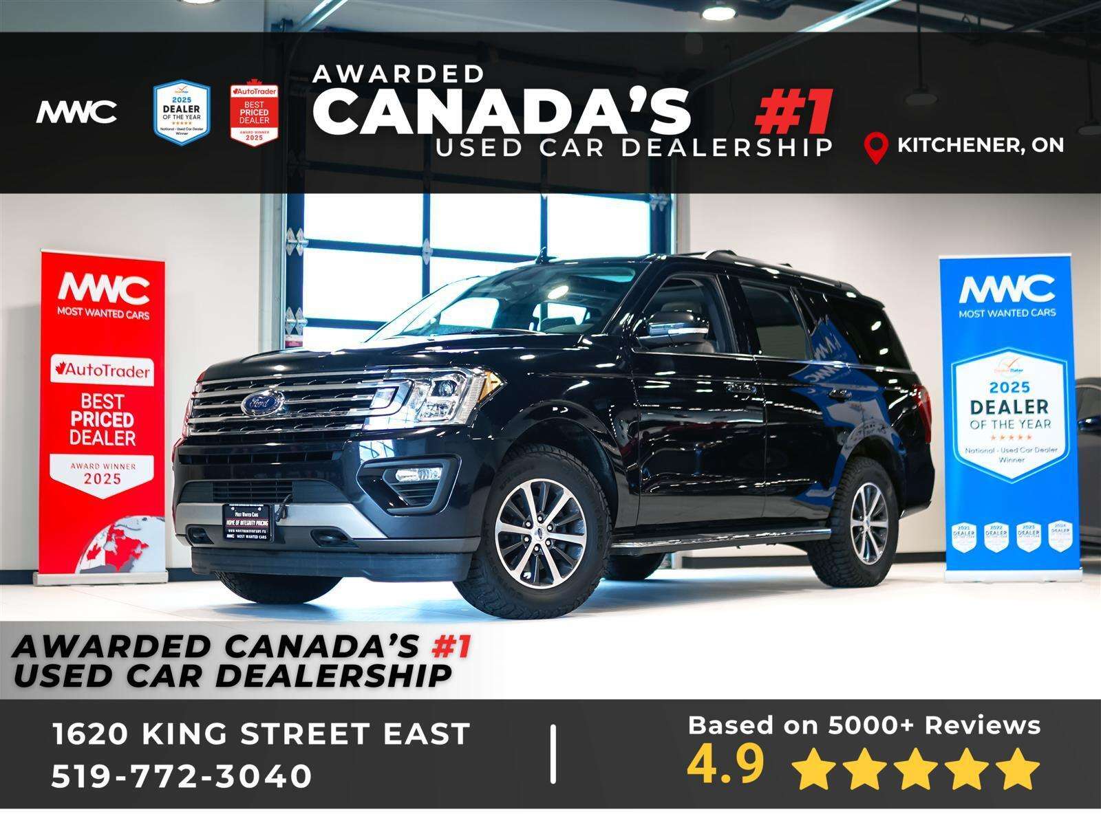 2019 Ford Expedition XLT 4X4 | LEATHER | 8 PASS | NO ACCIDENTS