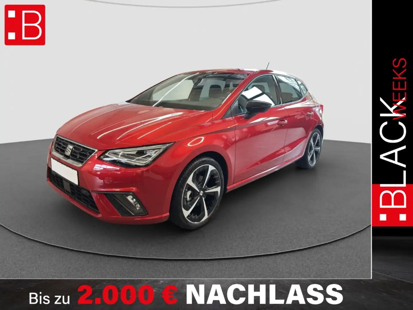 SEAT Ibiza 1.0 TSI DSG FR AB 217EUR NAVI 18 REAR VIEW ACC Rot - 1