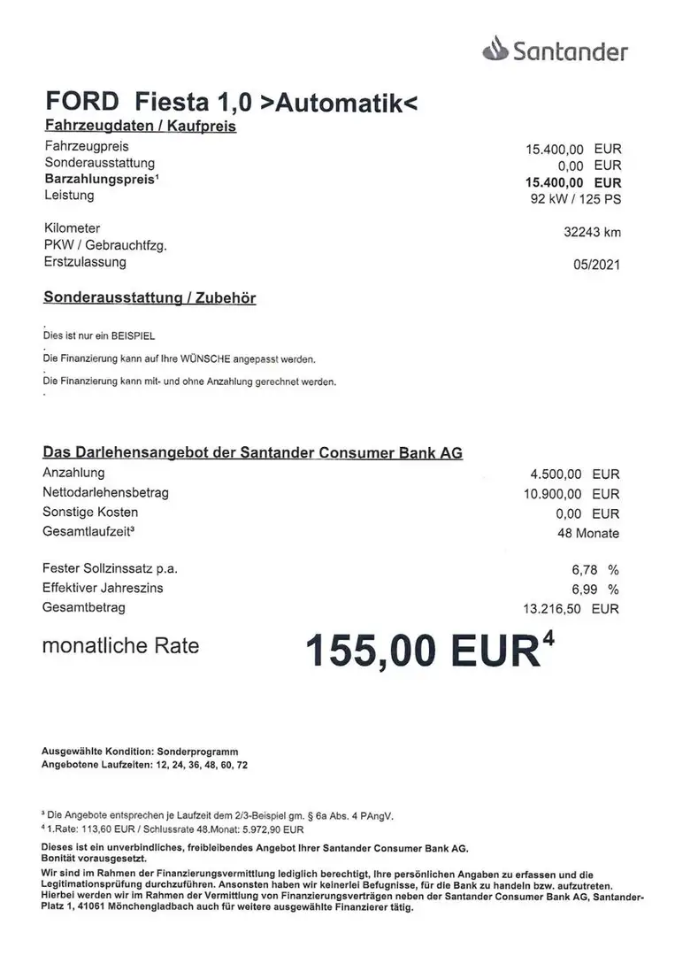 Ford Fiesta 1.0 EcoBoost 32.243KM/AUt/NAV/LED Weiß - 2