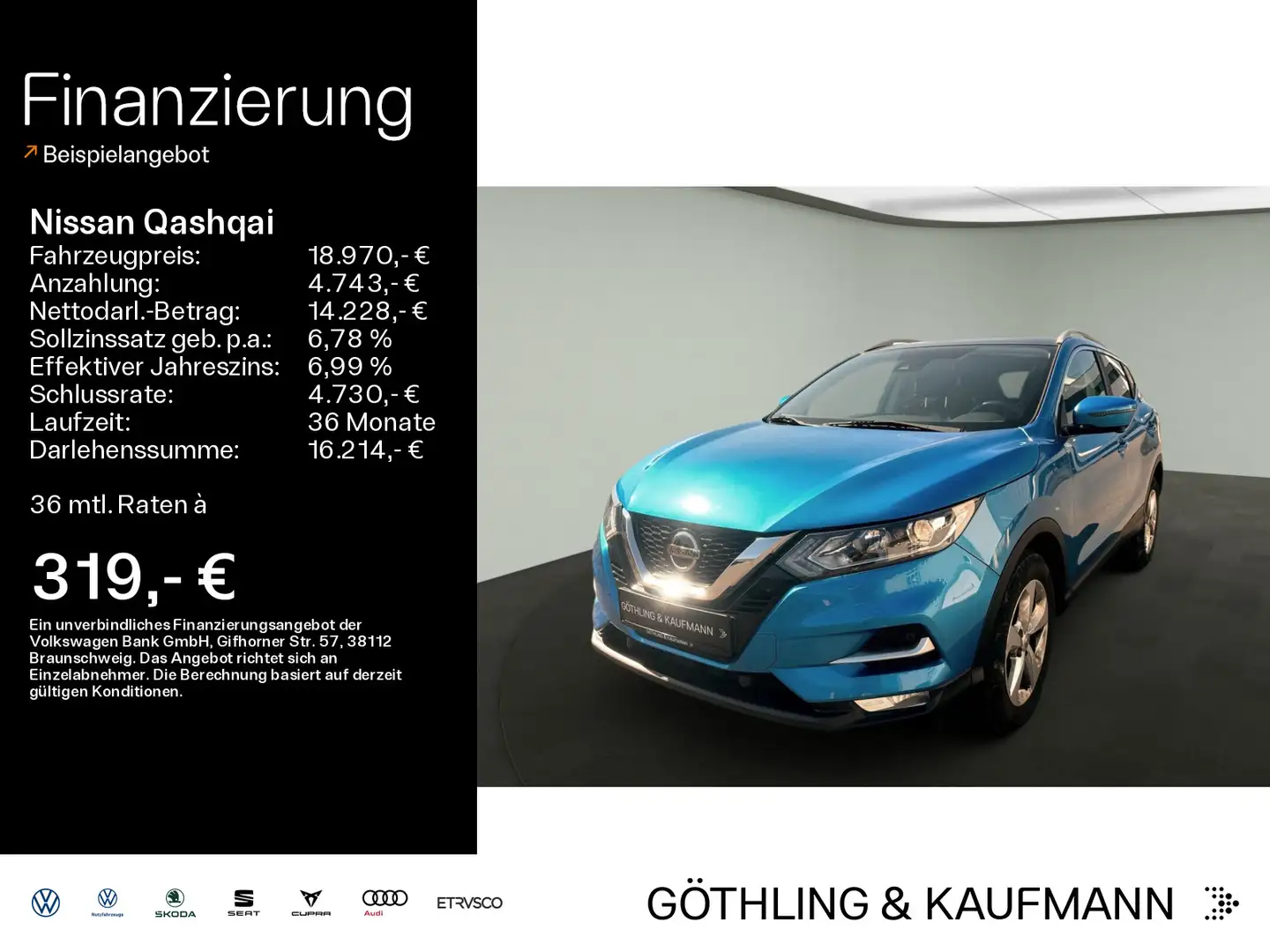 Nissan Qashqai QASHQAI 1.3 N-Connecta Automatik*LED*Pano*LED*Na Modrá - 1
