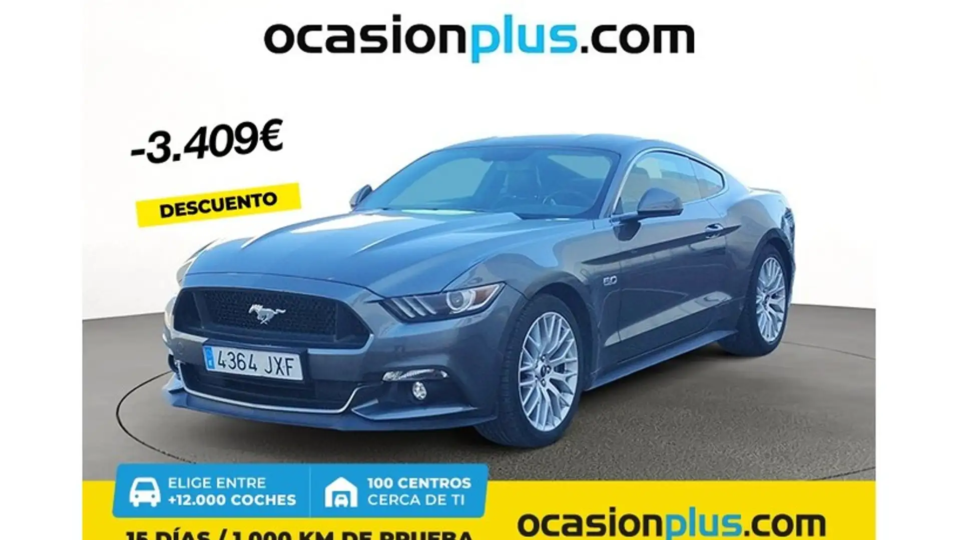 Ford Mustang Fastback 5.0 Ti-VCT GT Aut. Gris - 1