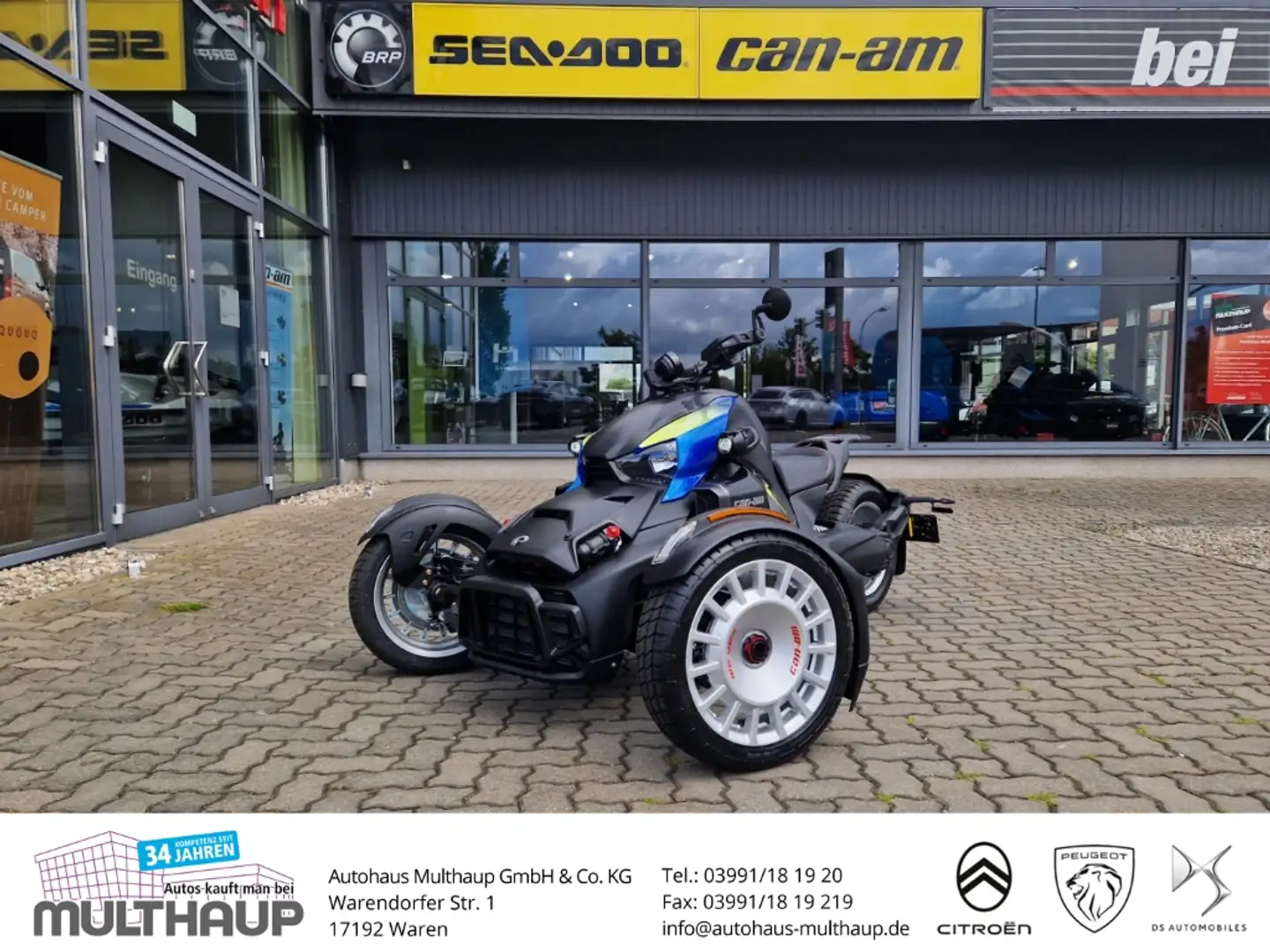 Can-Am Ryker Rally 900 MY 25 + SOFORT VERFÜGBAR Negro - 1