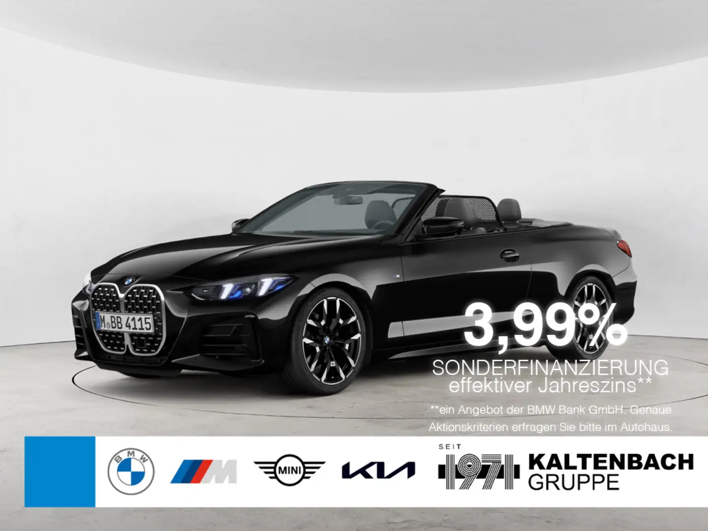 BMW 430 i Cabrio xDrive M-Sport 360° STANDHZ ACC Noir - 1