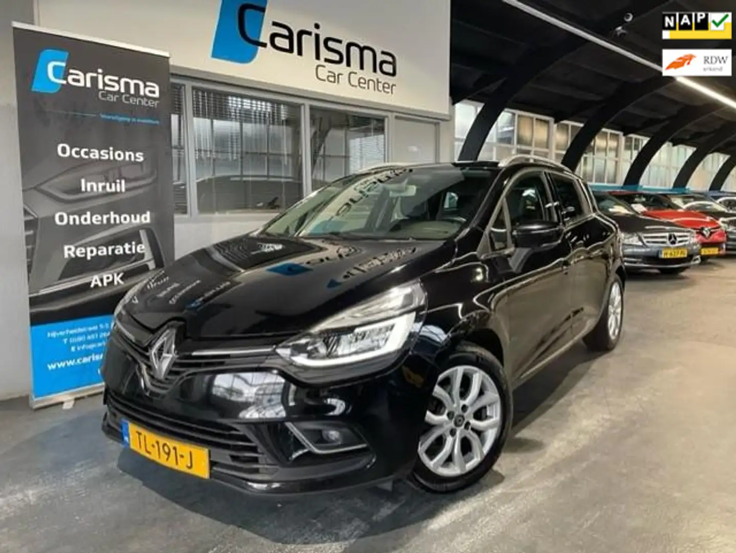 Renault Clio Estate 0.9 TCe Intens|Navi|Cruise|Leder|PDC Zwart - 1