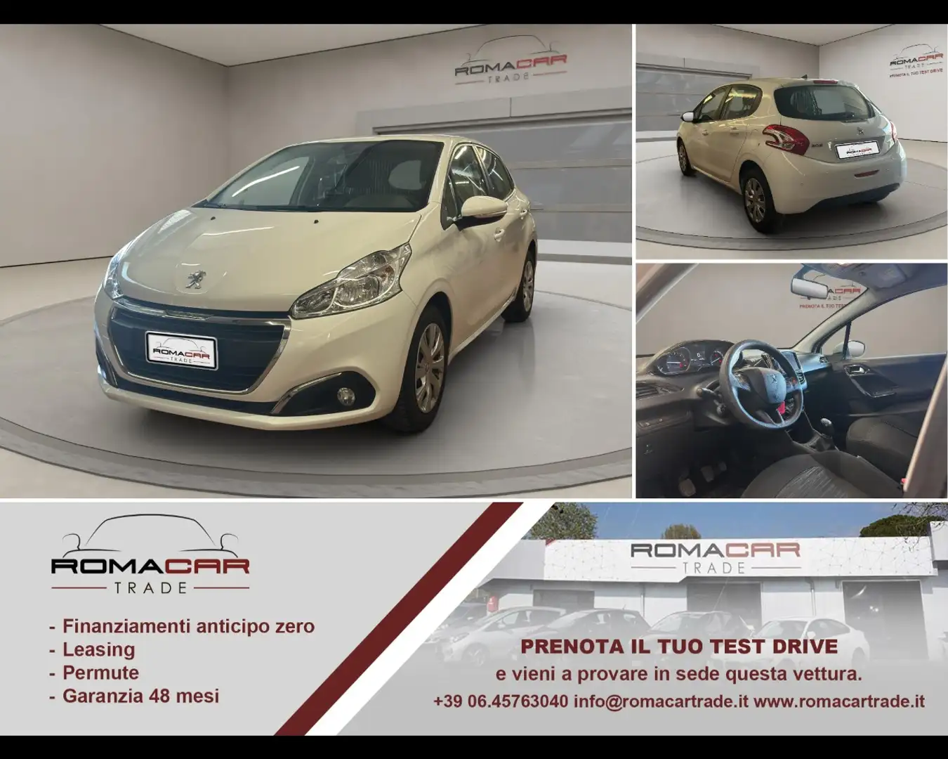 Peugeot 208 1° serie - BlueHDi 100 S&S 5 porte Van Active Weiß - 1