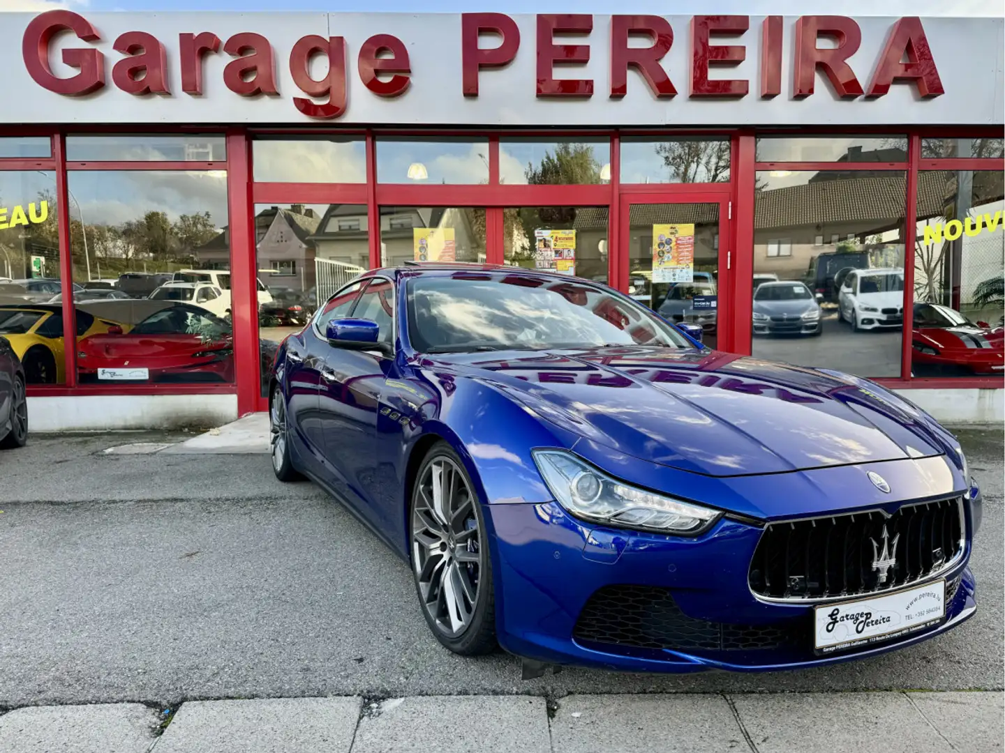 Maserati Ghibli 3.0 V6 SQ4 CARBON PANO CUIR NAVI Bleu - 1