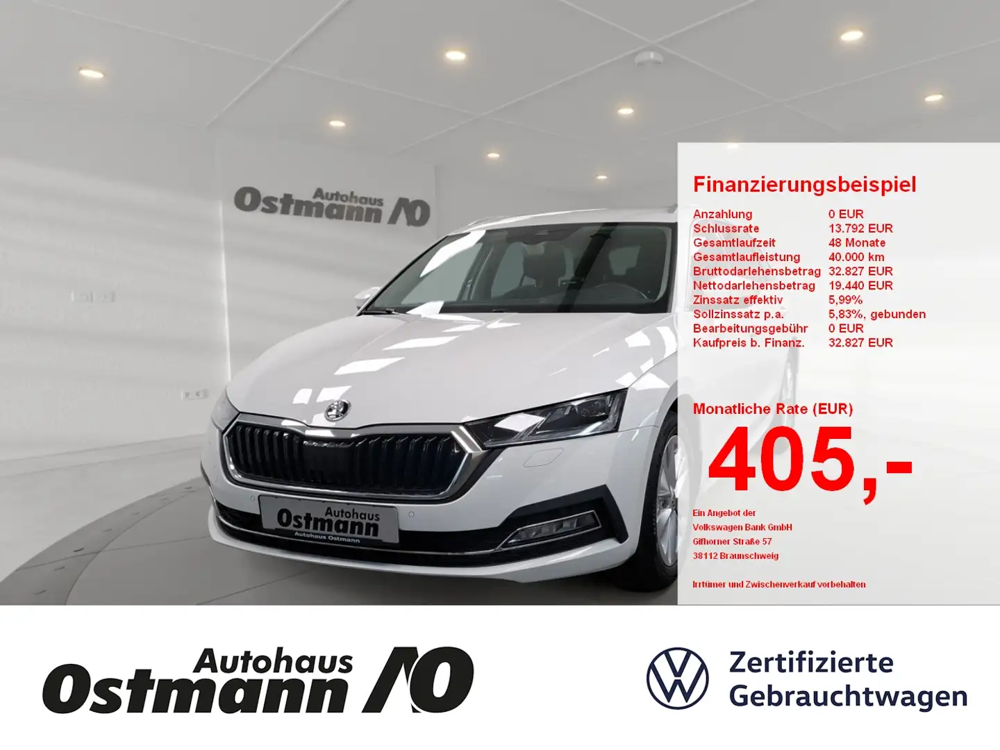 Skoda Octavia Combi 2.0 TDI Style LED ACC HUD Navi Blanco - 1