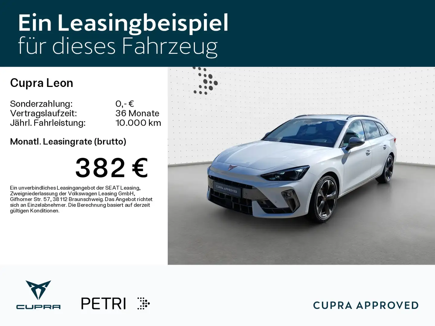 CUPRA Leon SP 1.5TSI e-HYBRID *NAVI*KAM*SHZ*ACC*18Zoll Weiß - 2