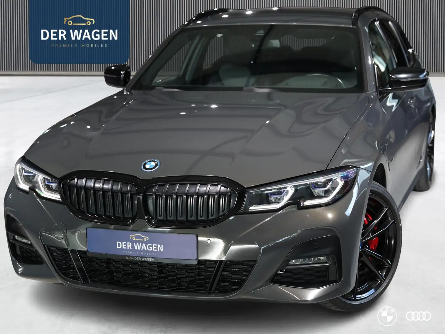 BMW 330 330E M SPORT PRO / LASER / HEADUP / LEDER / 19" Gris - 1