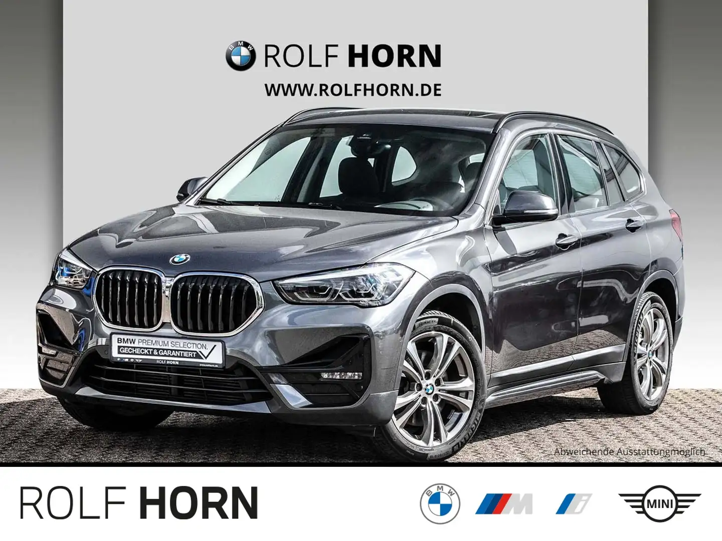 BMW X1 xDrive25d Sport Line Autom Navi Pano SHZ PDC Grau - 1
