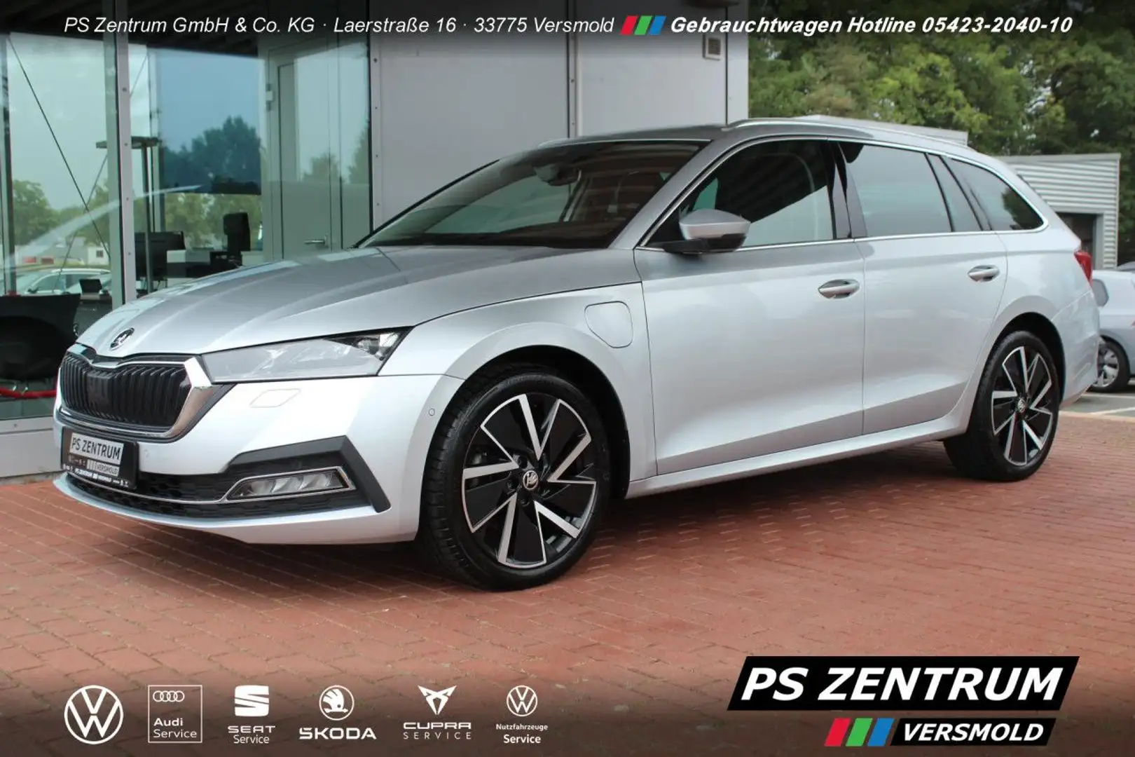 Skoda Octavia Combi 1.4 TSI iV DSG First Edition LEDER Argent - 1