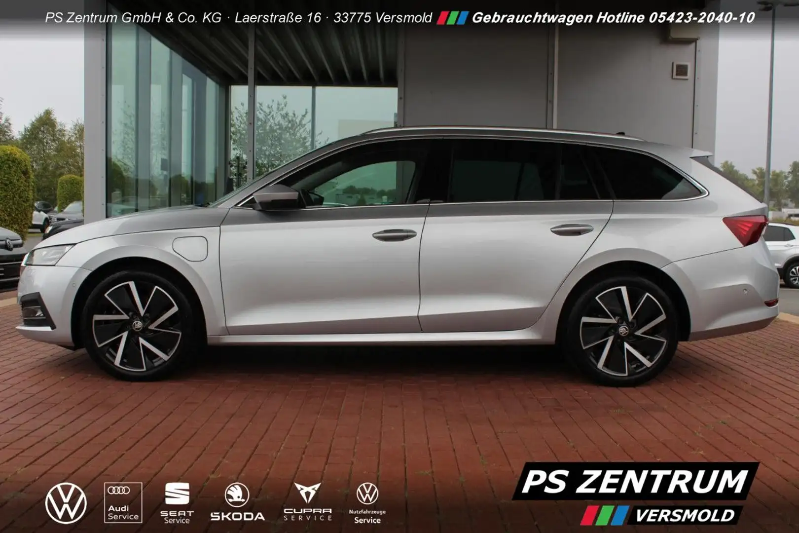 Skoda Octavia Combi 1.4 TSI iV DSG First Edition LEDER Argent - 2