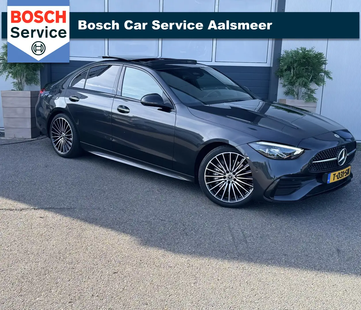 Mercedes-Benz C 200 AMG Line / PANO /360 CAMERA / TREKHAAK / MEMORY / Gris - 1