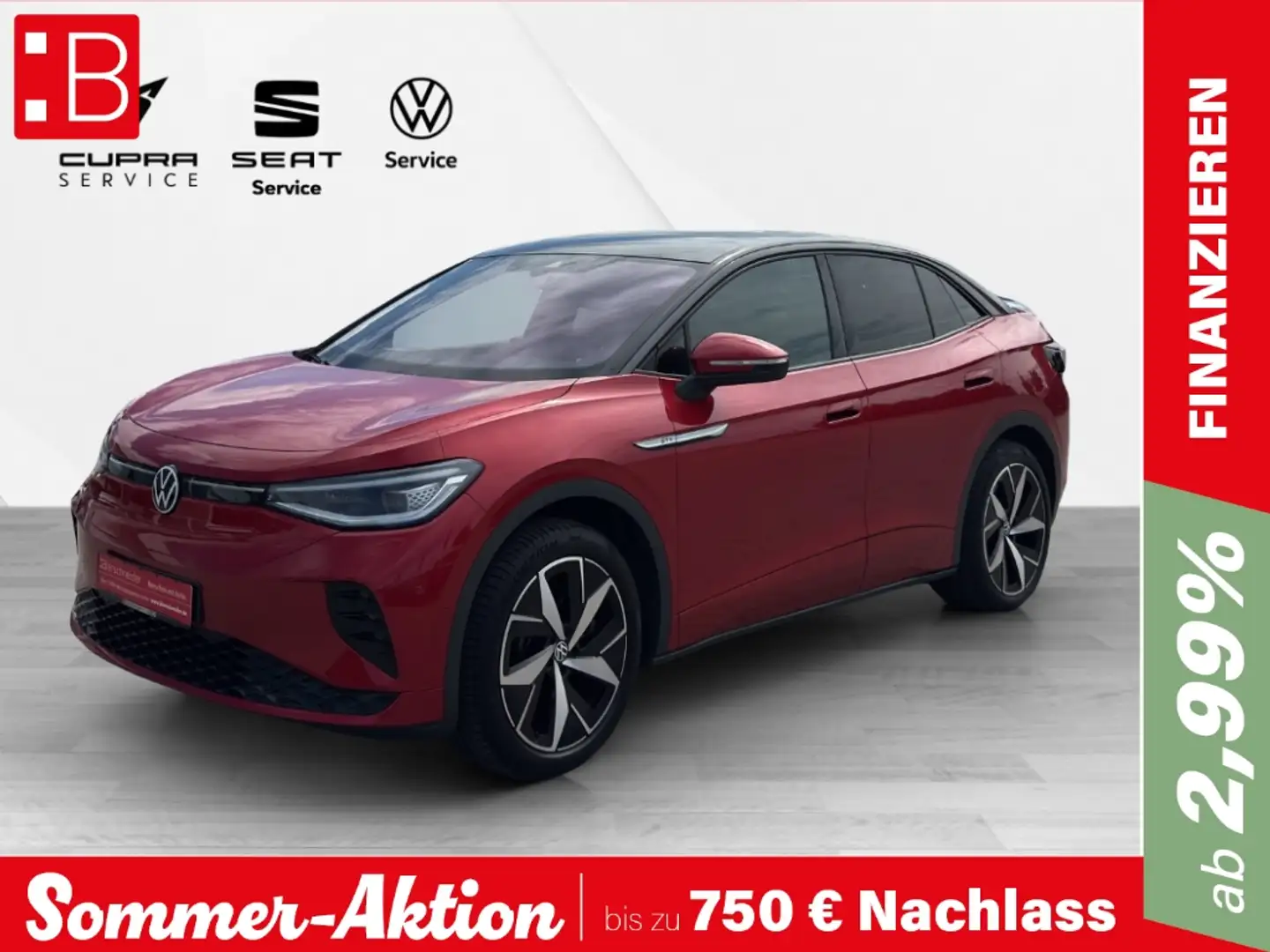 Volkswagen ID.5 4Motion GTX IQ-LIGHT 20 WÄRMEPUMPE PANO HEAD-UP AH Rot - 1