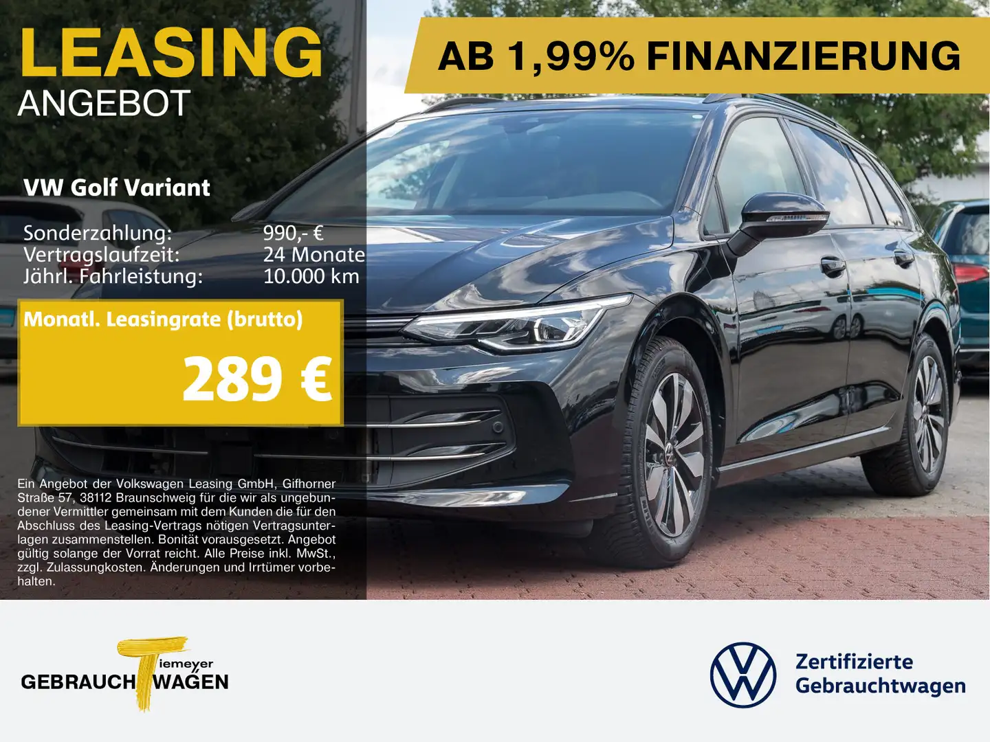 Volkswagen Golf Variant 2.0 TDI DSG GOAL FACELIFT AHK IQ.LI Nero - 1