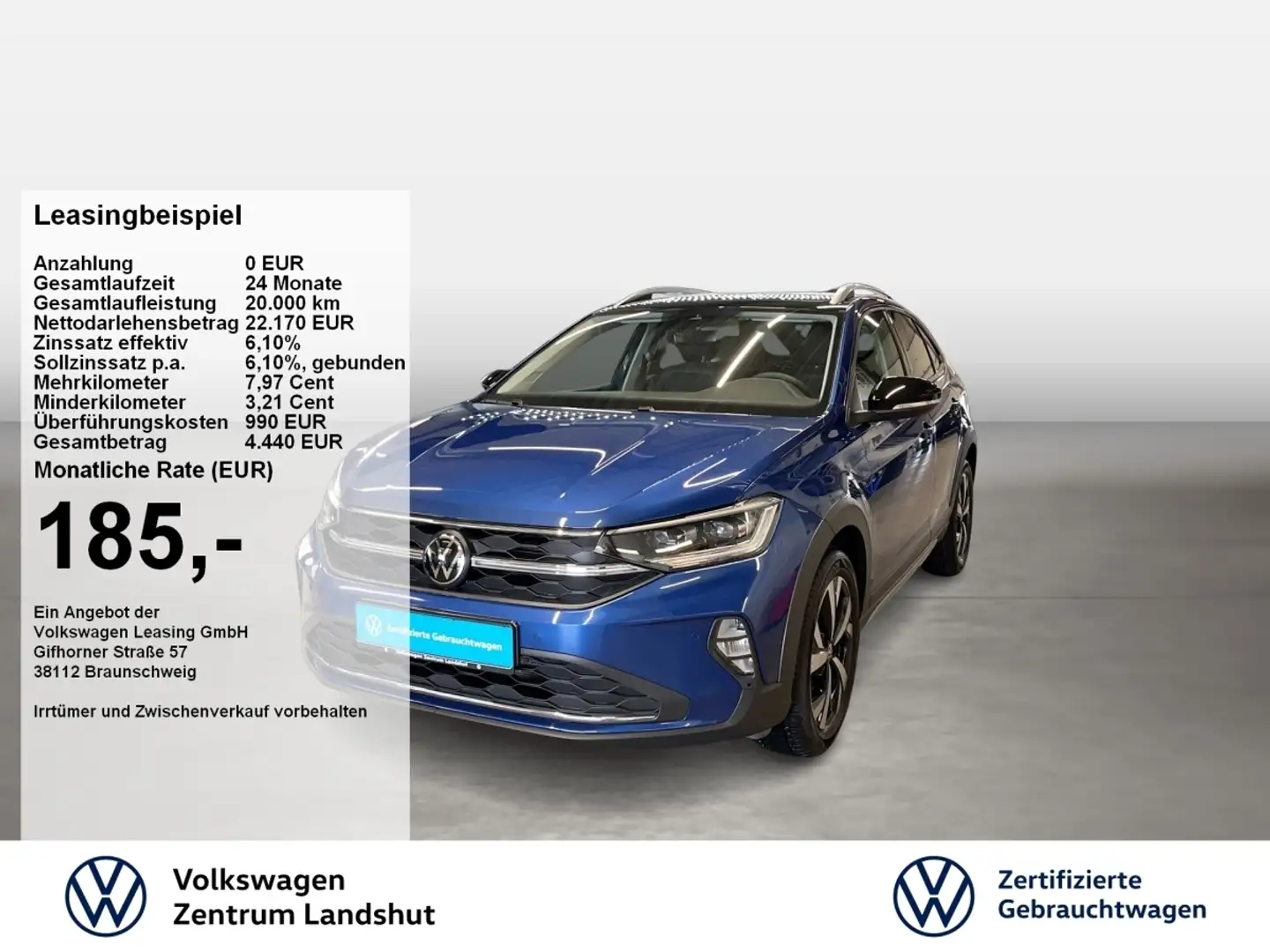 Volkswagen Taigo Style 1.0 TSI DSG ACC DynLi MATRIX LM PDC Blu/Azzurro - 1