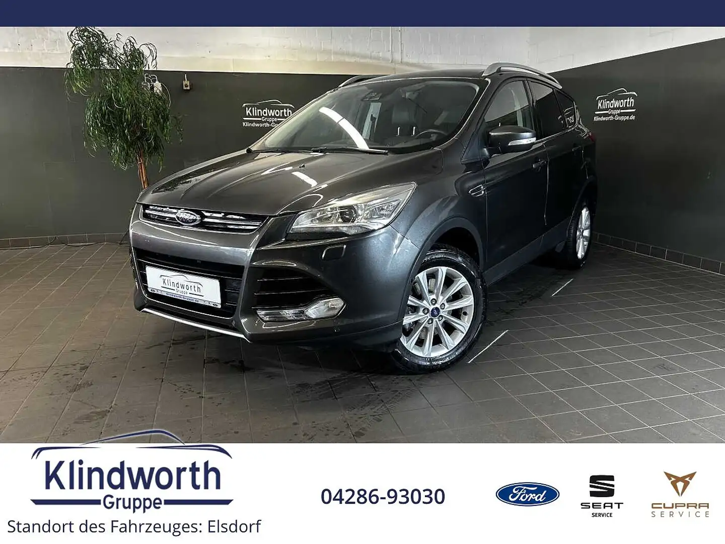 Ford Kuga 2.0 TDCi 4x4 Aut. Titanium +AHK+Xenon+RFK Gris - 1