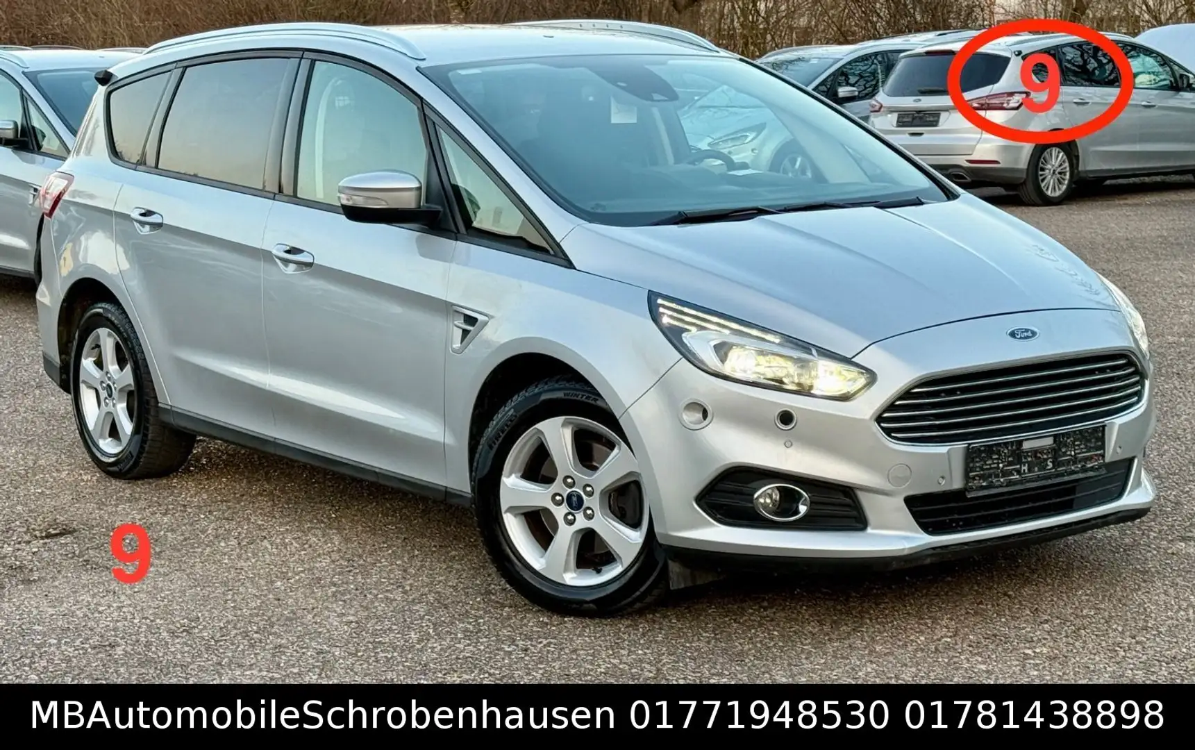 Ford S-Max S-MAX Business 9 LED AUTOMATIK KAMERA 8 FELGE Argent - 1