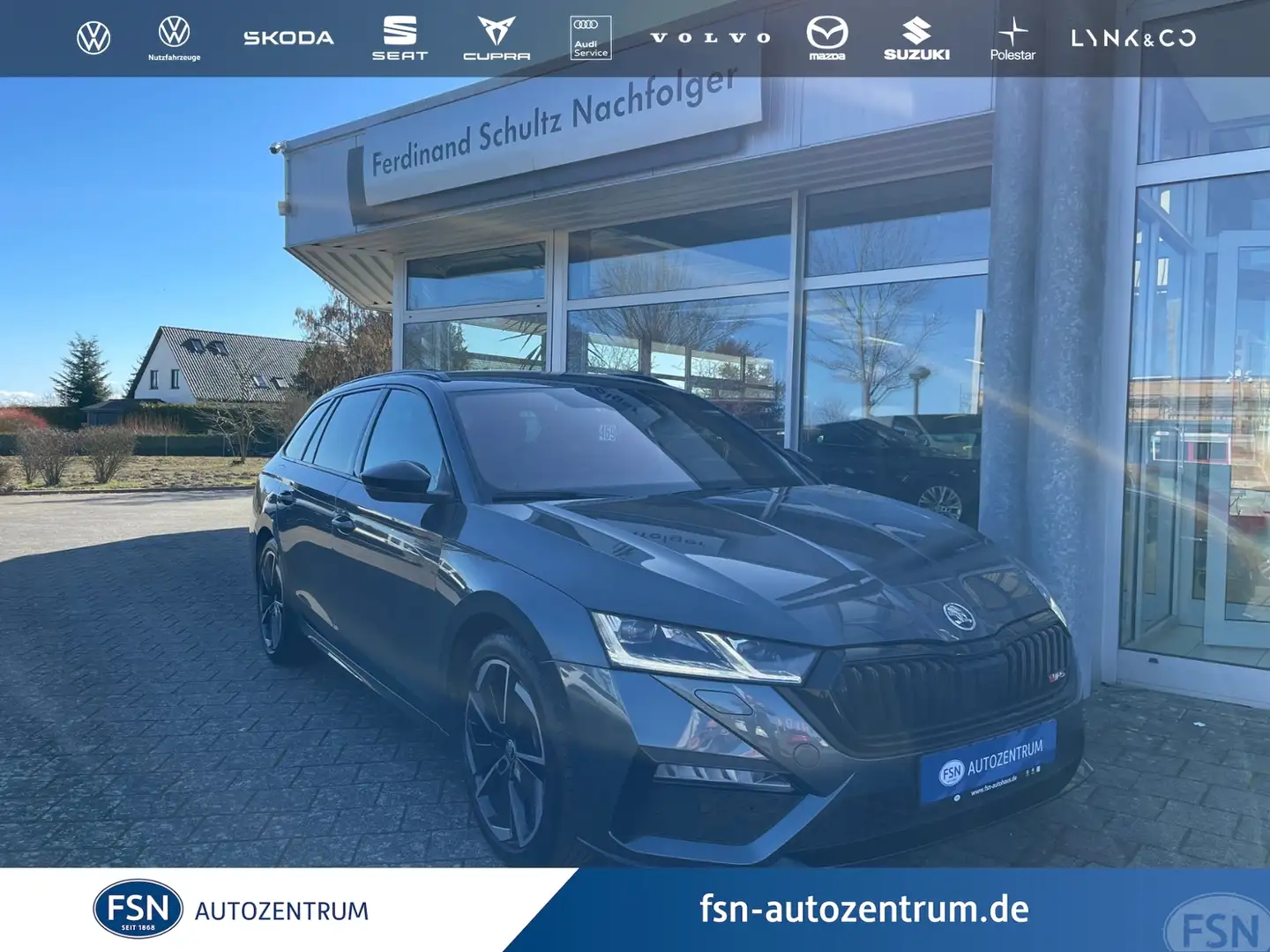 Skoda Octavia Combi 2.0 TDI RS 4x4 AHK STHZG MATRIX ACC RFK HUD Grijs - 1