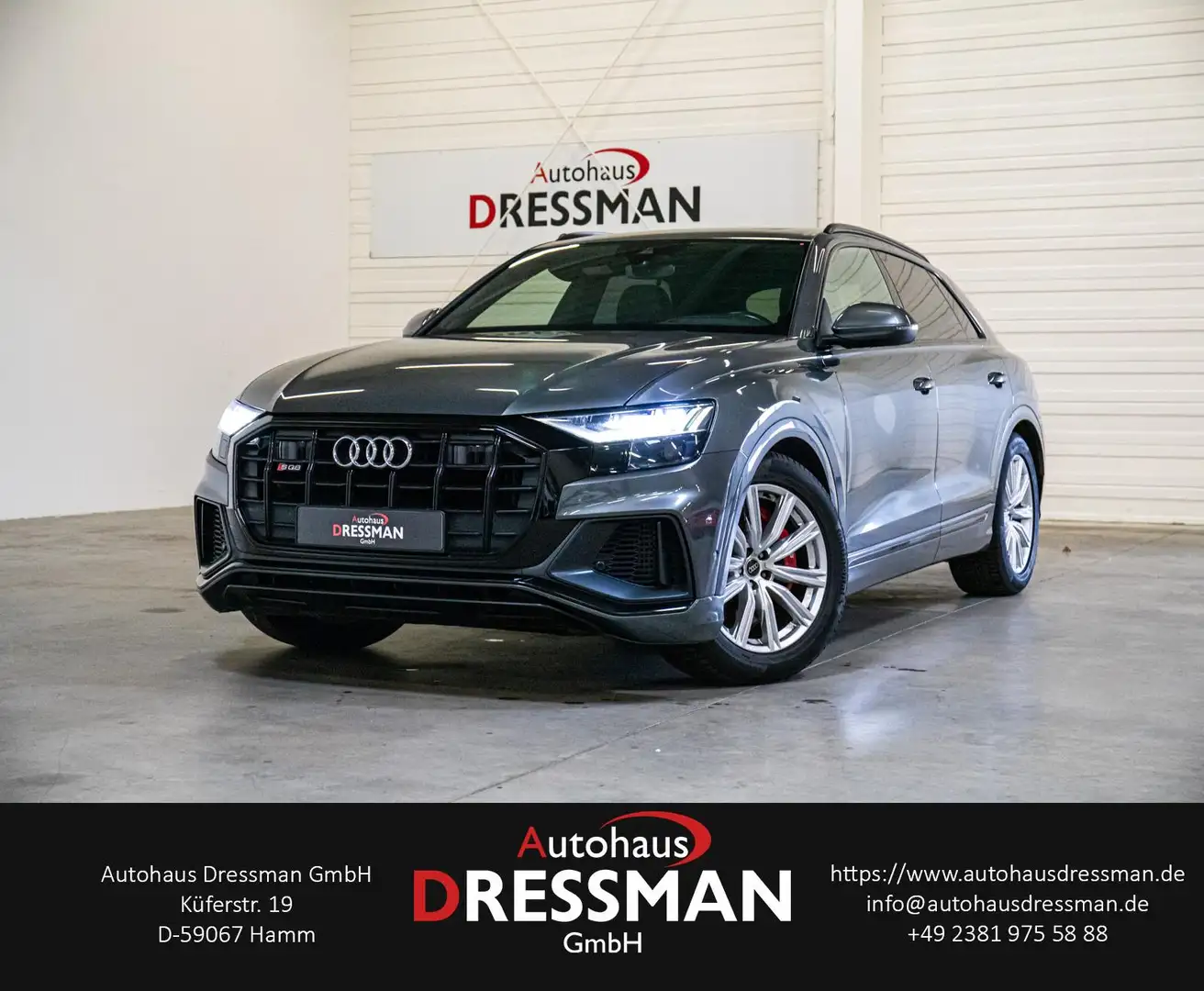 Audi SQ8 4.0TDI HuD STANDHZG LUFT B&O PANO NACHTSICHT Šedá - 1