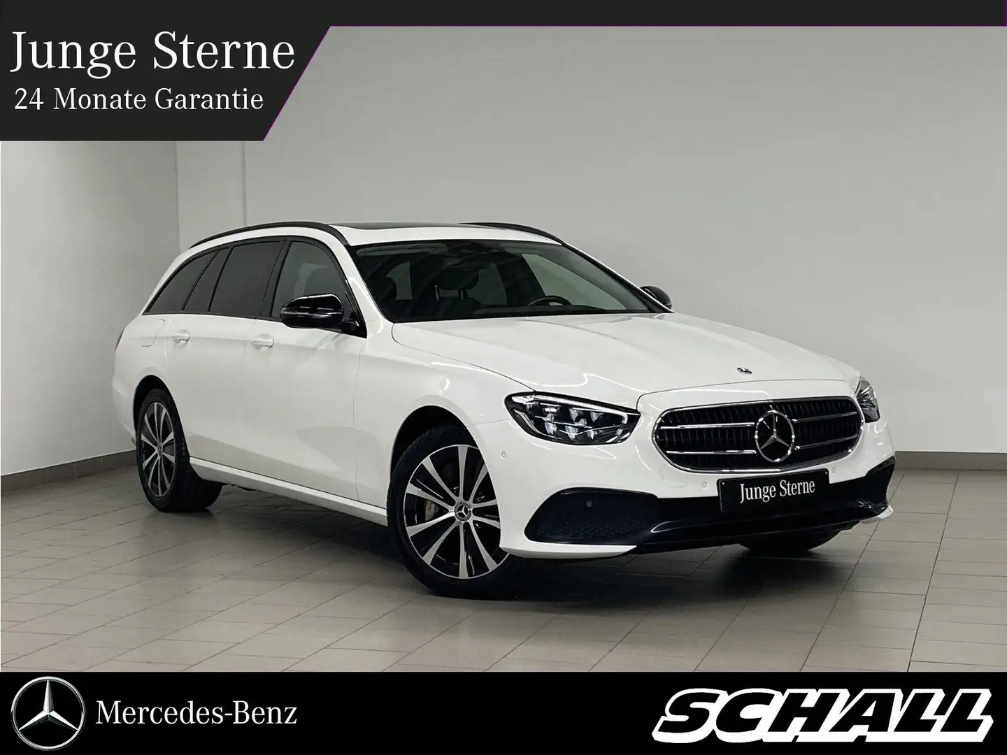 Mercedes-Benz E 300 de 4M T AVA+NIGHT+DIST+AHK+KAMERA+AMBI+NAV Weiß - 1