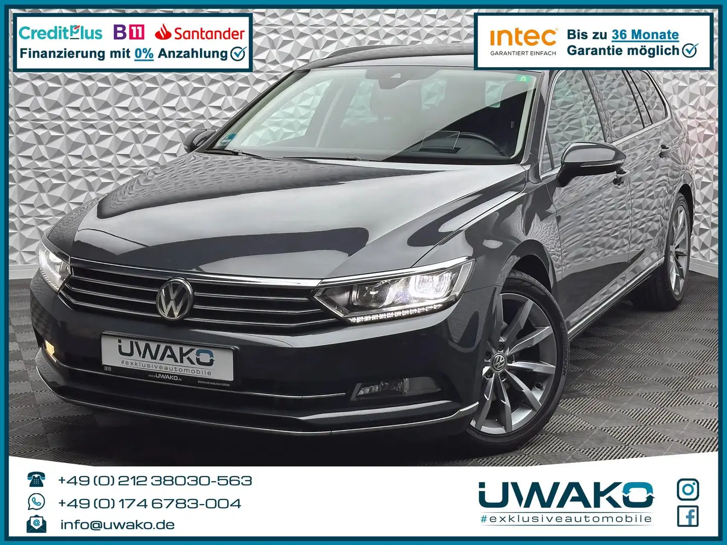 Volkswagen Passat Variant PASSAT 2.0 TDI HIGHLINE/ACC/DCC/HUD/LED/RCAM/PDC Gris - 1