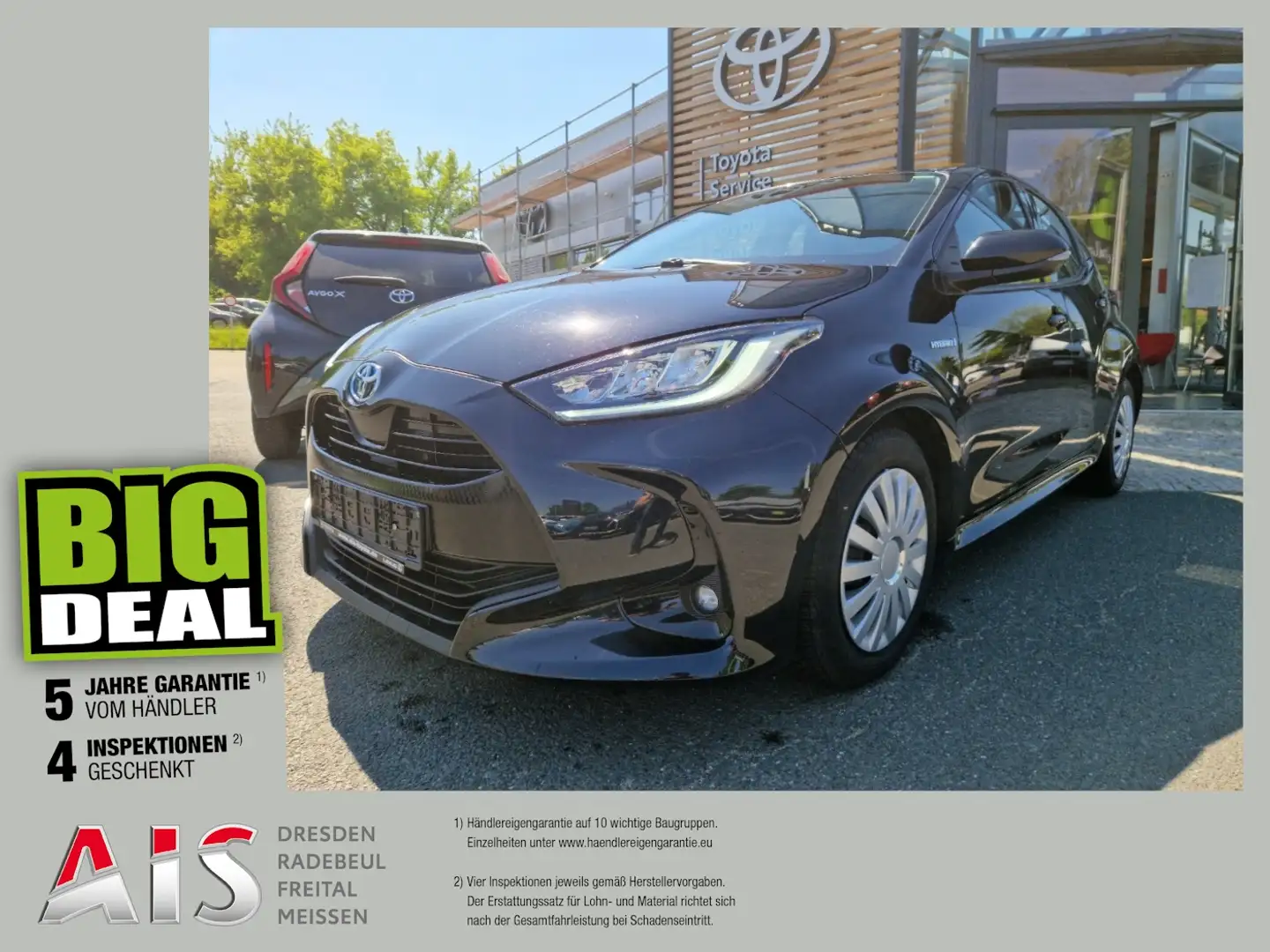 Toyota Yaris 1.5 Hybrid Team D Comfort-Paket+Navi Schwarz - 1