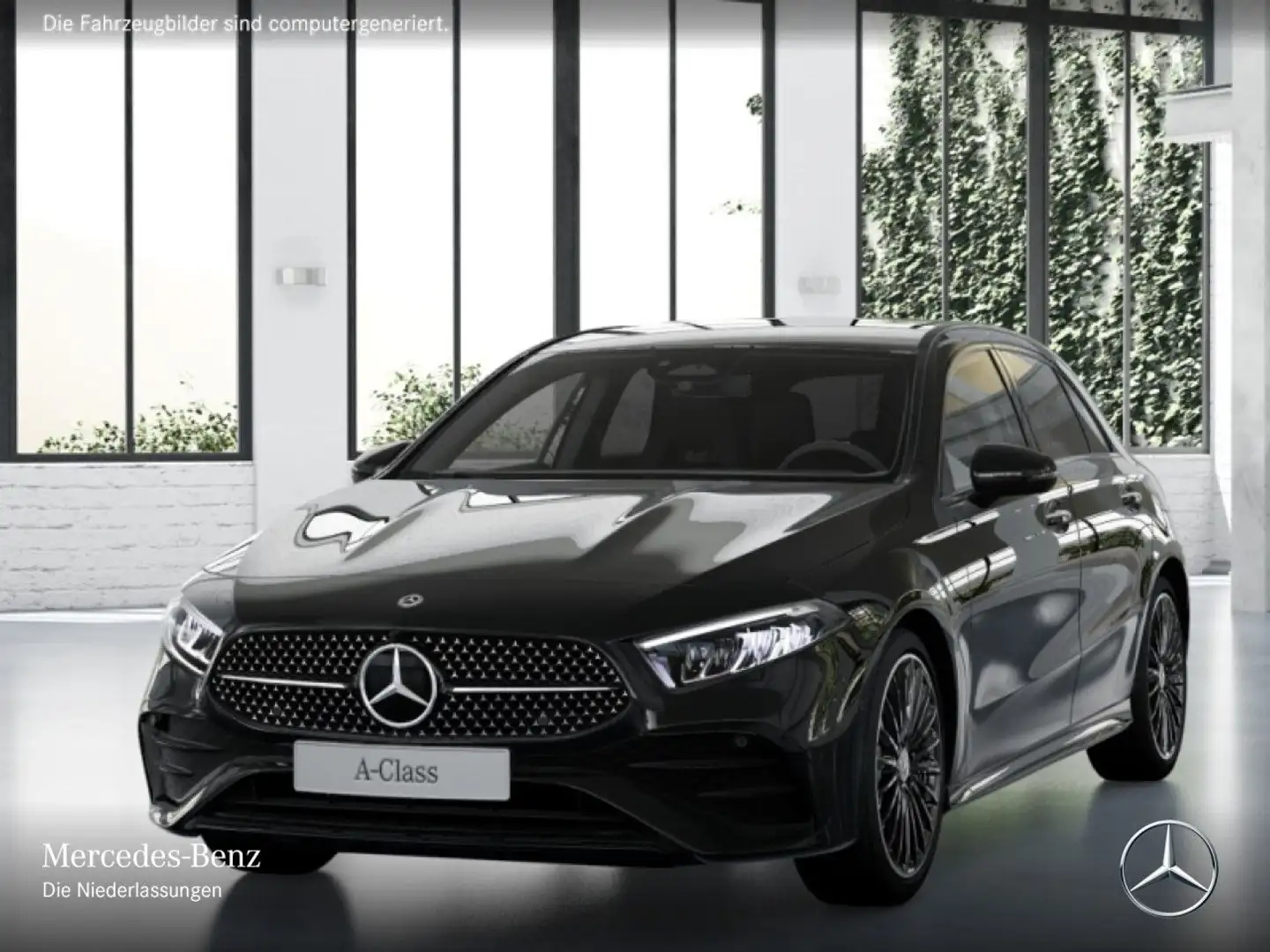 Mercedes-Benz A 200 AMG+NIGHT+LED+KAMERA+TOTW+KEYLESS+7G Schwarz - 2