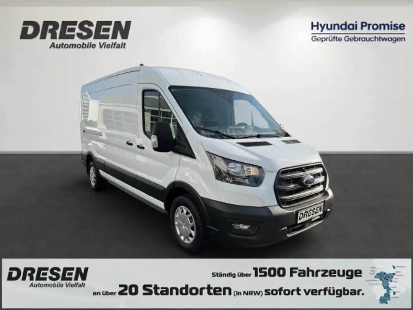 Ford Transit Trend 350 L3H2 3-Sitzer+Rückfahrkamera+DAB Blanc - 2