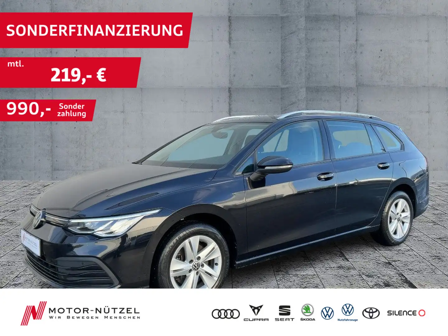Volkswagen Golf Variant Golf VIII Variant 2.0TDI LIFE 5JG+LED+NAV+ACC+VC Schwarz - 1