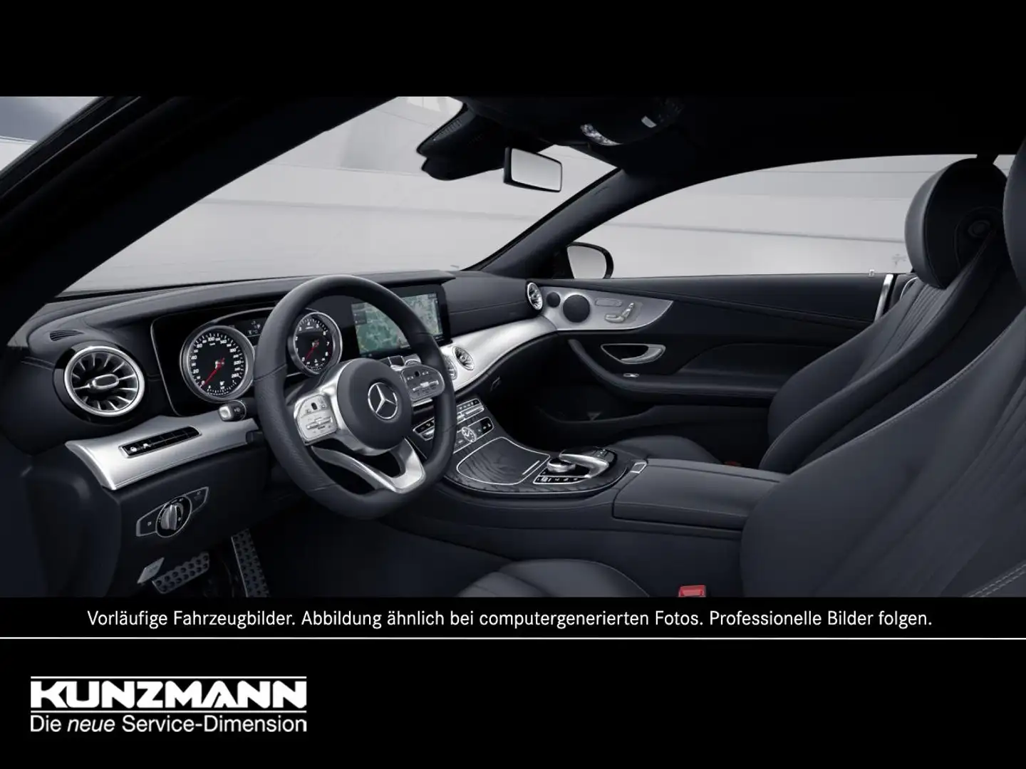 Mercedes-Benz E 300 Coupé AMG MBUX Navi+ Distronic+ Kamera Noir - 2