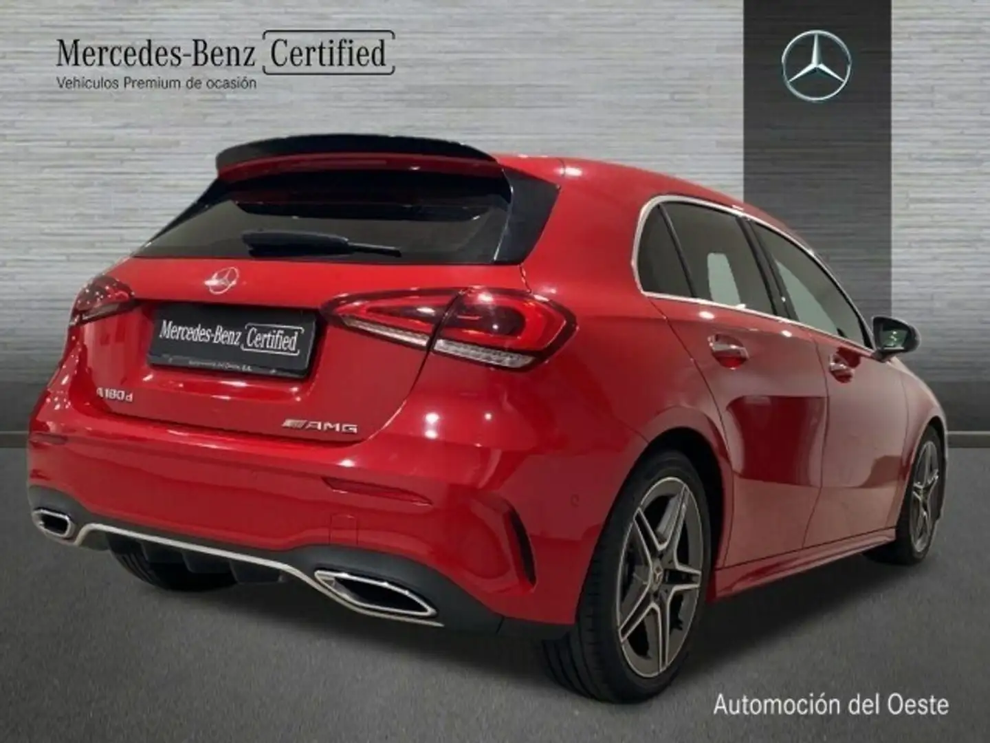 Mercedes-Benz A 180 d amg line Rojo - 2