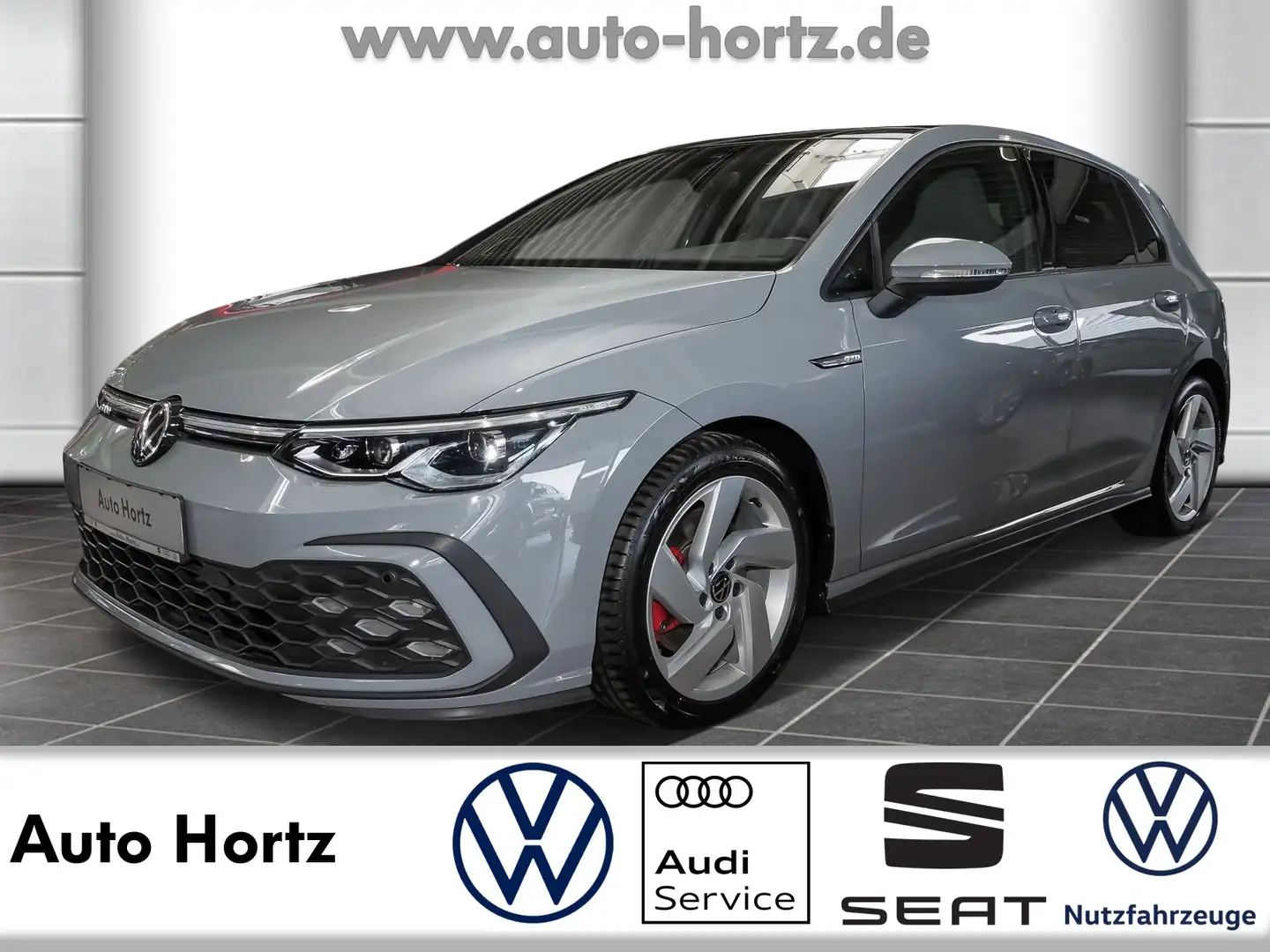 Volkswagen Golf VIII GTD 2.0 TDI DSG! Leder,AHK, Pano, Navi, Grijs - 1