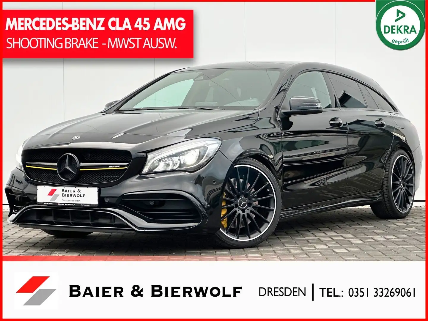 Mercedes-Benz CLA 45 AMG Shooting Brake LED PANO HK SPORT AGA Noir - 1