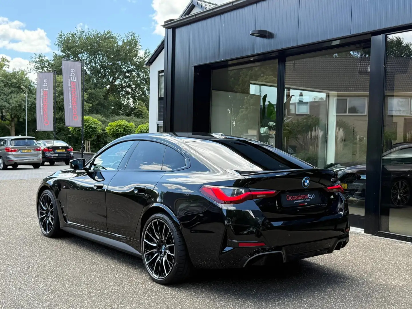 BMW i4 M50 M-Sport Shadowline Carbon M-Stoel 84 kWh Btw Noir - 2